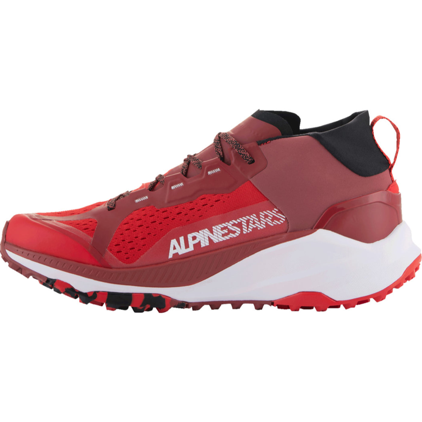 Alpinestars Meta XR V2 Shoes Bright Red/Dark Red/White - Inner Side View