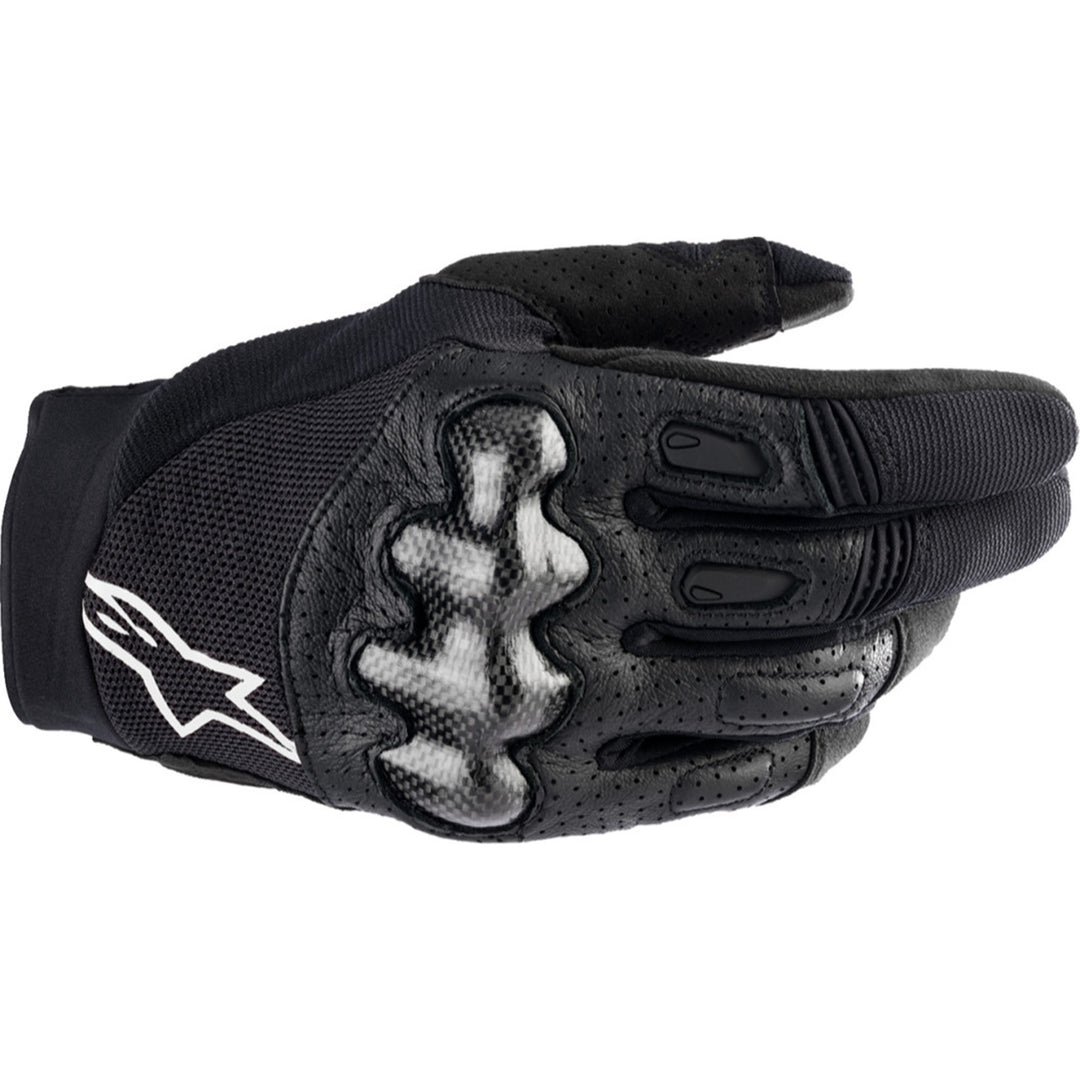 Alpinestars Megawatt V2 Gloves Black - Back of Hand View
