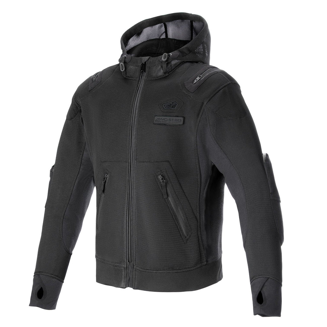 Alpinestars Moflow Air Tech Hoodie Black/Black - Front View