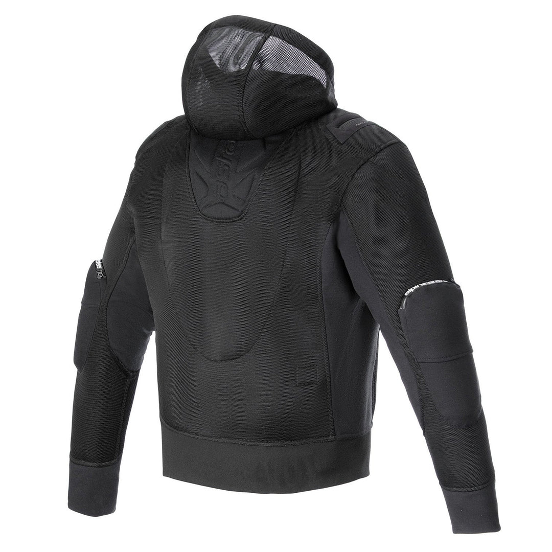 Alpinestars Moflow Air Tech Hoodie Black/Black - Rear View