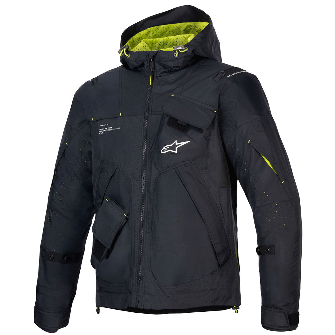 Alpinestars Mogress Air Jacket Black/Lime Punch/White - Front View