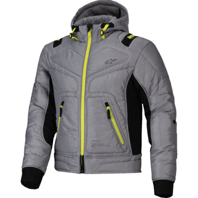 Alpinestars Mohobbs WP Jacket Lunar Gray/Lime Punch - Front View