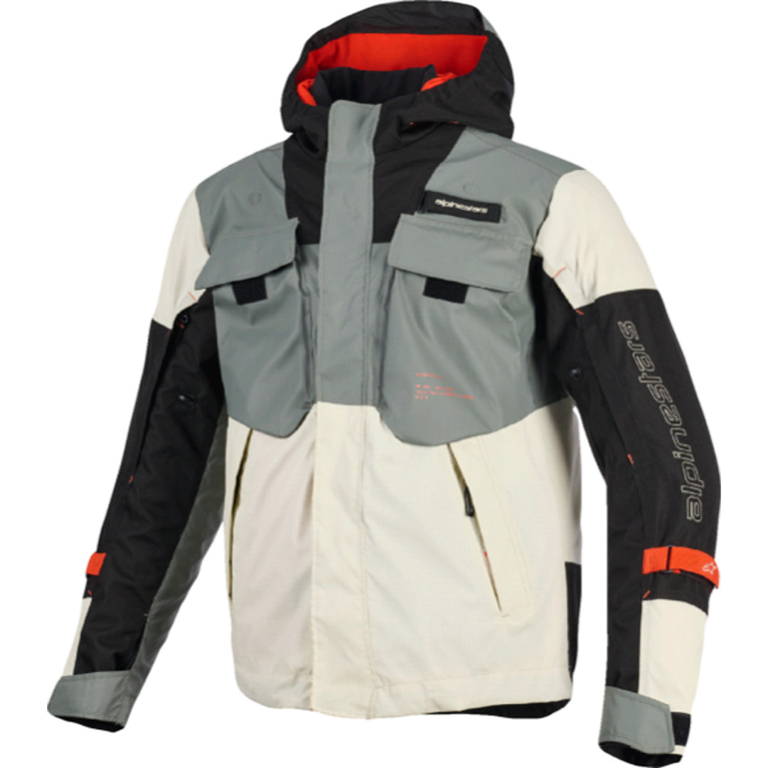 Alpinestars Mospher Waterproof Jacket Fur Gray/Black/Ice Gray - Front View
