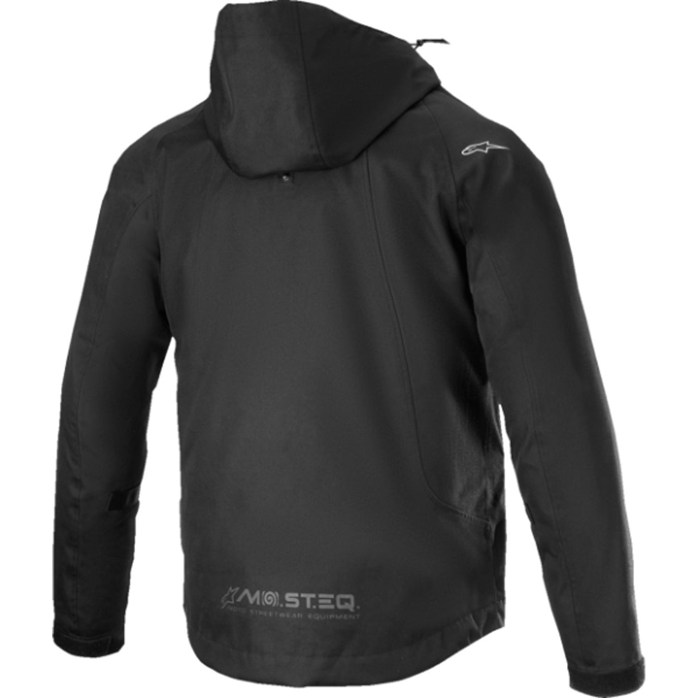 Alpinestars Morush Waterproof Jacket Black - Rear View