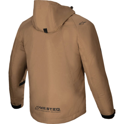 Alpinestars Morush Waterproof Jacket Utility Brown - Rear View