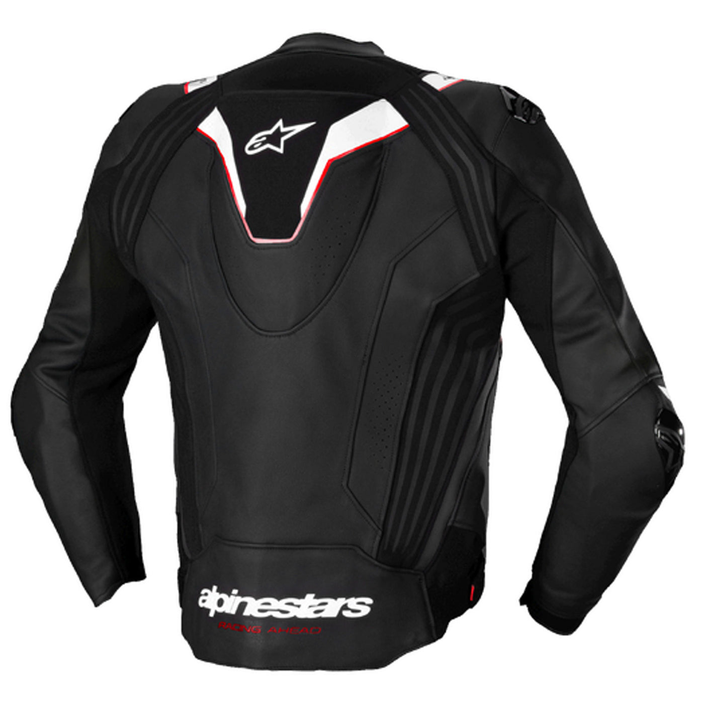 Alpinestars Missile V3 Ignition Leather Jacket Black/White - Rear View