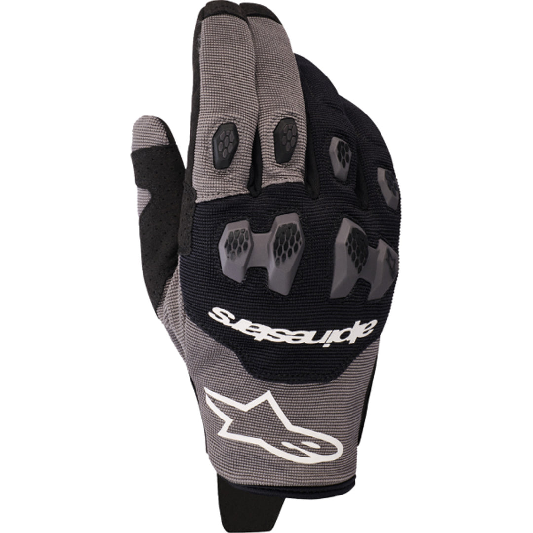 Alpinestars Pro-Dura Gloves Black/Gray - Back of Hand View