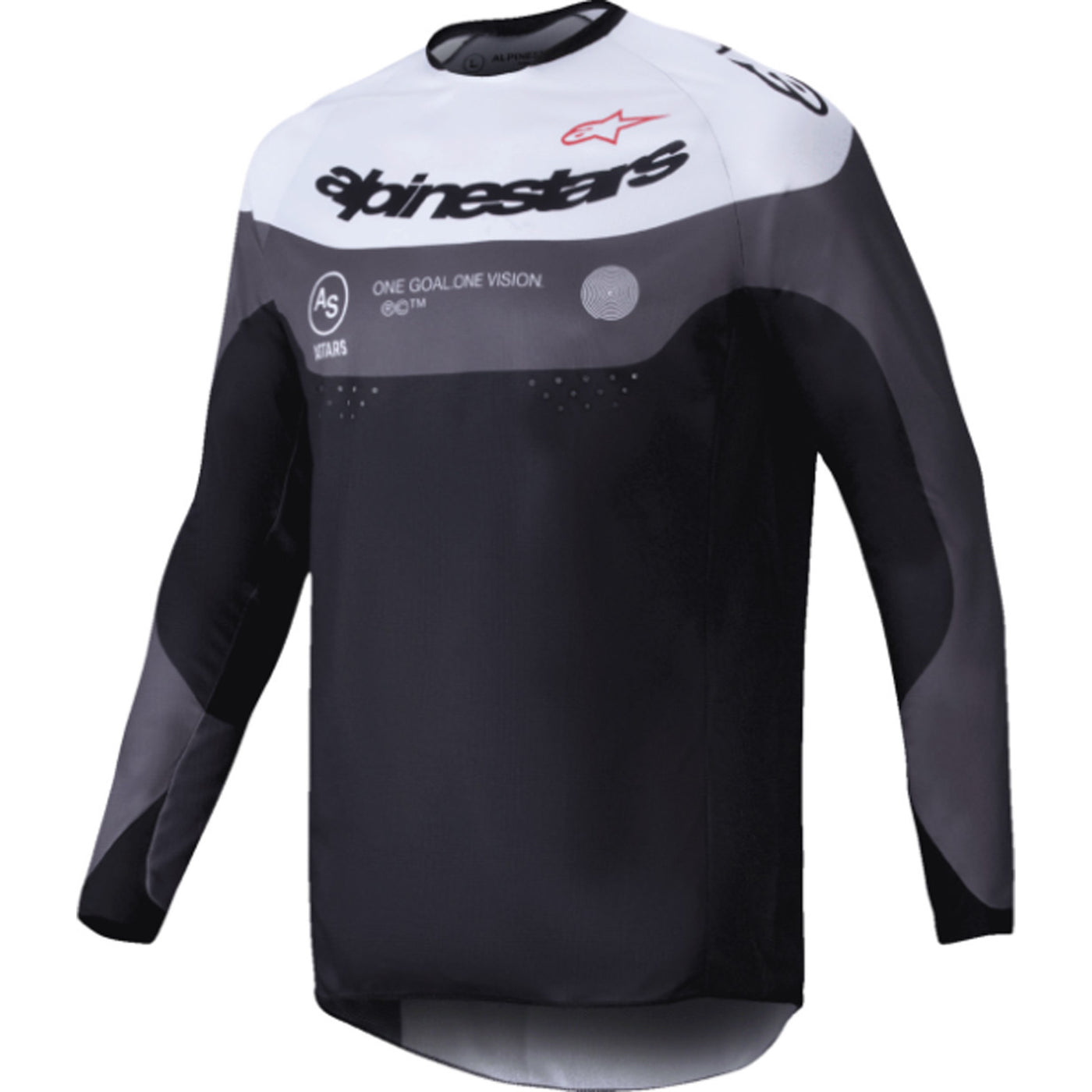 Alpinestars Pro-Dura Jersey Black/Midnight/White - Front View