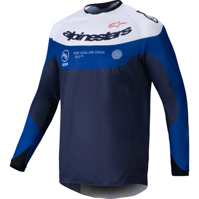 Alpinestars Pro-Dura Jersey Navy/Blue/White - Front View