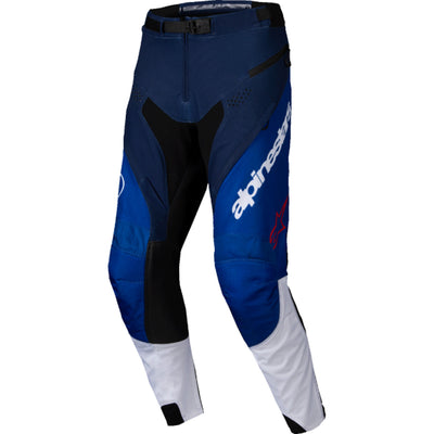 Alpinestars Pro-Dura Pants Navy/Bright Blue/White - Front View