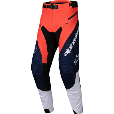 Alpinestars Pro-Dura Pants Navy/Hot Orange/White - Front View