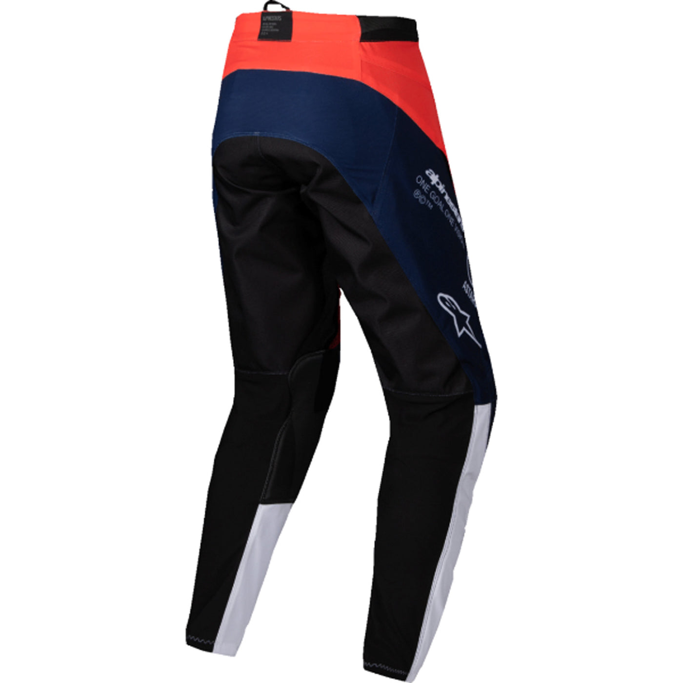 Alpinestars Pro-Dura Pants Navy/Hot Orange/White - Rear View