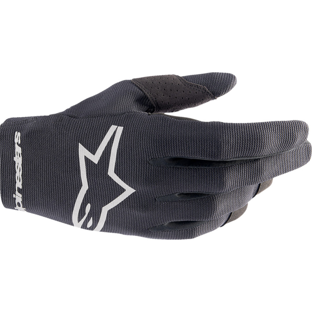 Alpinestars Radar MX Gloves Black - Back of Hand View