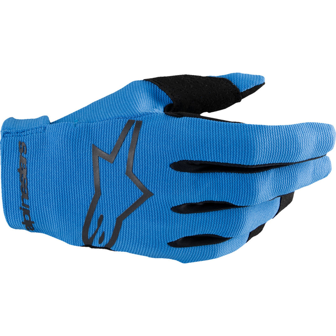 Alpinestars Radar MX Gloves Blue/Black - Back of Hand View