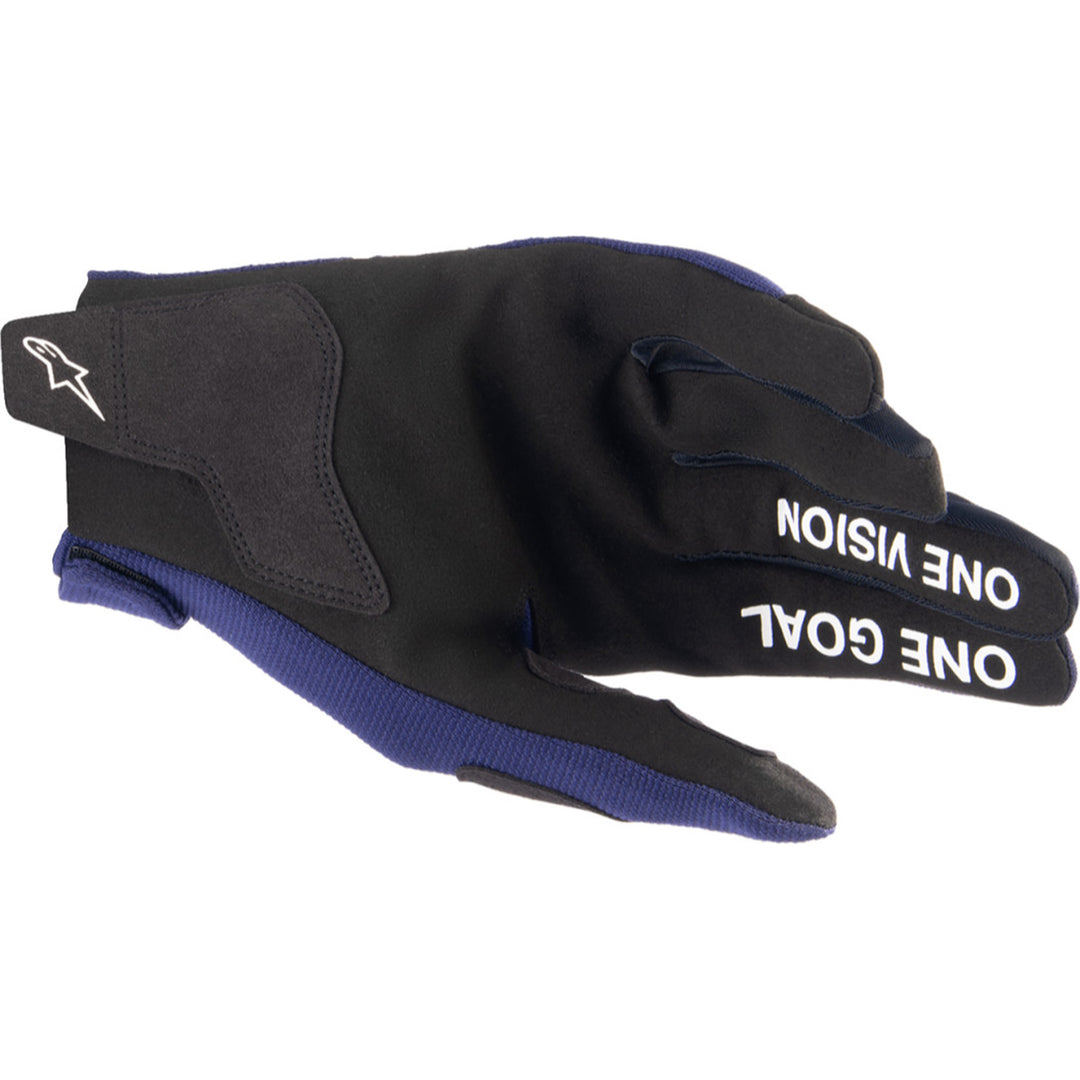 Alpinestars Radar MX Gloves Night Navy/White - Palm View