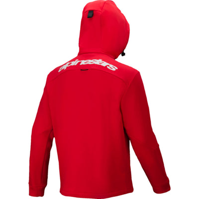 Alpinestars Racer MX Fleece Hoodie Bright Red - Rear View