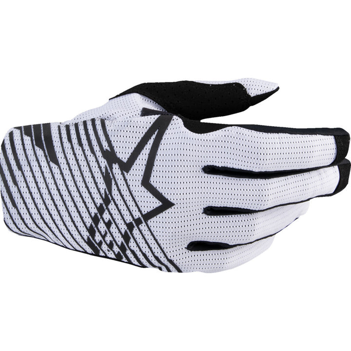 Alpinestars Radar Pro MX Gloves White - Back of Hand View