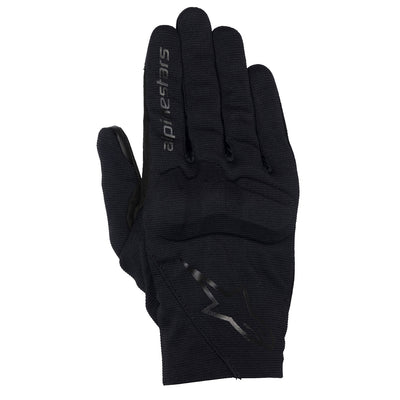 Alpinestars Reef V2 Gloves Black/Black - Back of Hand View