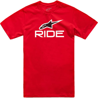 Alpinestars Ride 4.0 CSF T-Shirt Red/White/Black - Front View