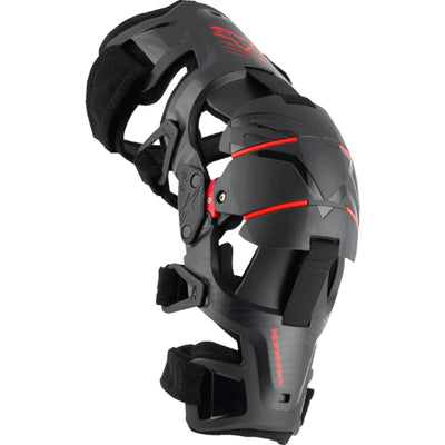 Alpinestars RK-1 Plasma Knee Braces Black/Red - Front View