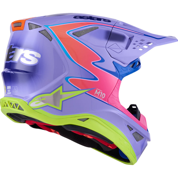 Alpinestars Supertech M10 Jett Lawrence R01 Helmet - Rear Right Side View
