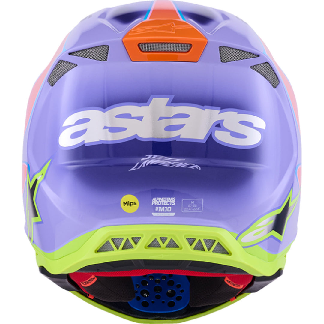 Alpinestars Supertech M10 Jett Lawrence R01 Helmet - Rear View