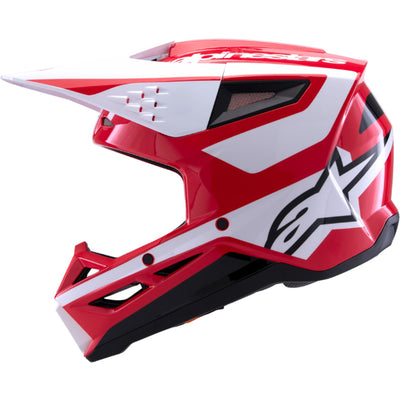 Alpinestars SM3 Heat Helmet Gloss Red/White/Black - Left Side View