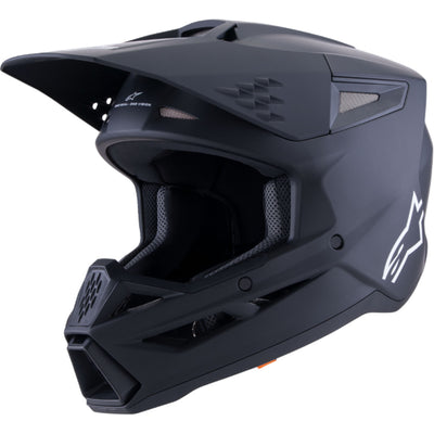 Alpinestars SM3 Solid Helmet Matte Black - Front Left Side View