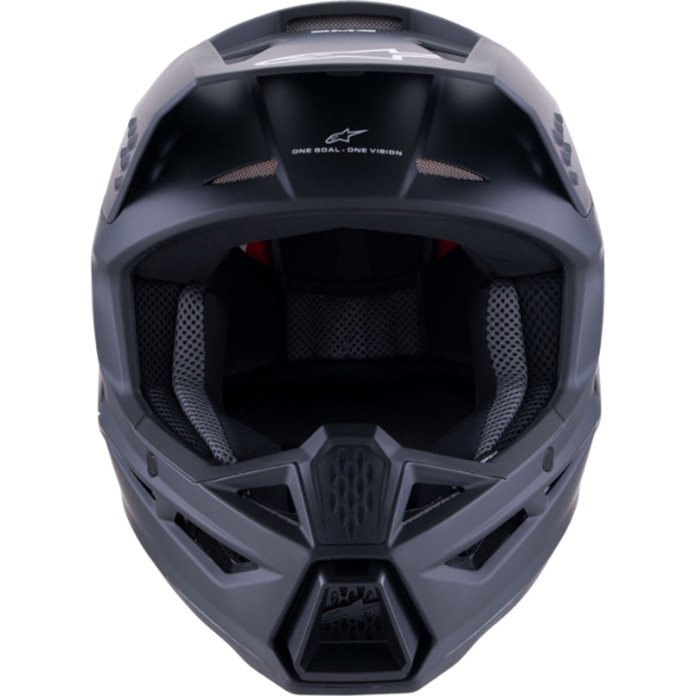 Alpinestars SM3 Solid Helmet Matte Black - Front View