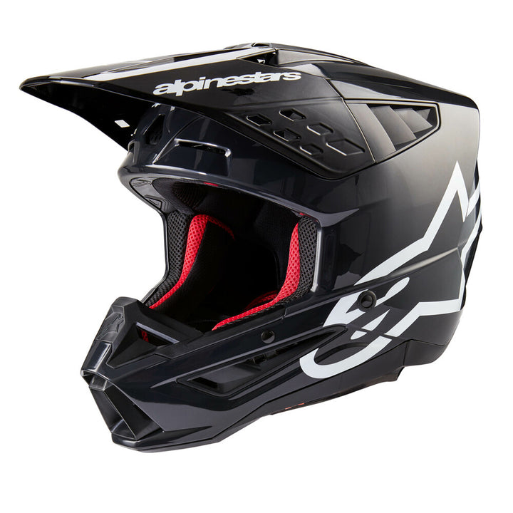 Alpinestars SM5 Corp Helmet Dark Gray - Front Side View