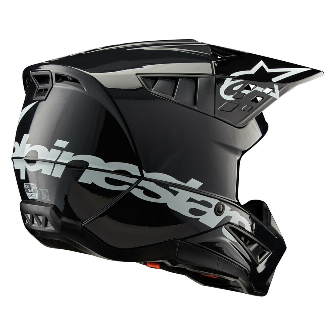 Alpinestars SM5 Corp Helmet Dark Gray - Rear Side View
