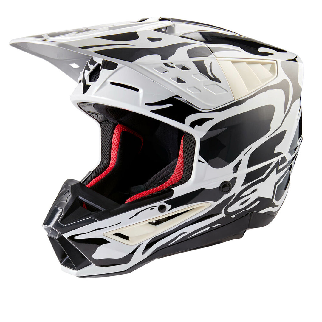 Alpinestars SM5 Mineral Helmet Cool Gray/Dark Gray - Front Side View