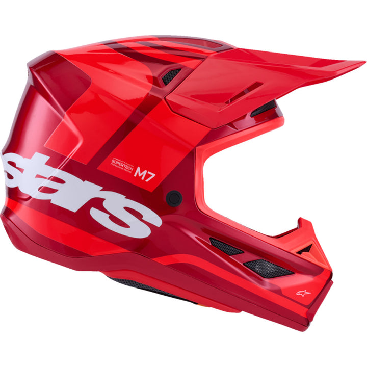 Alpinestars SM7 Core Helmet Gloss Red - Right Side View