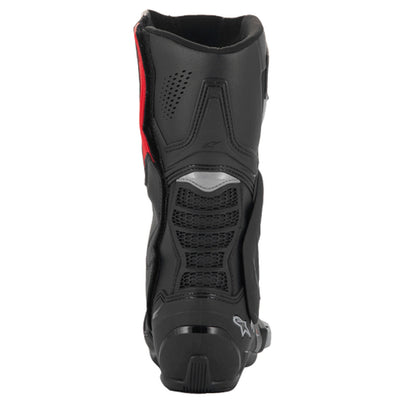 Alpinestars SMX-6 V3 Vented Boots Black/Silver/Red - Rear View