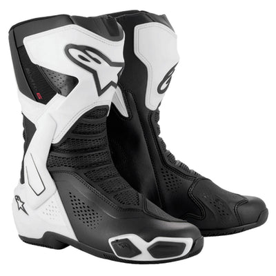 Alpinestars SMX-6 V3 Vented Boots White/Black - Front Side View of Pair