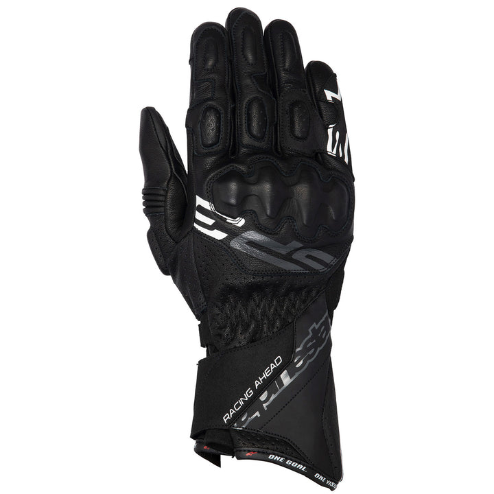 Alpinestars SP-3 Gloves Black - Back of Hand View