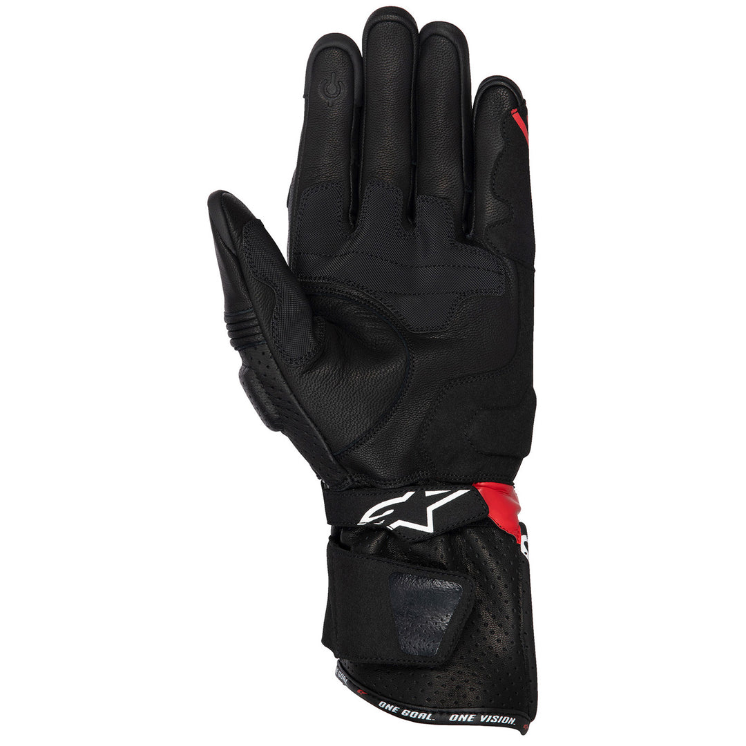Alpinestars SP-3 Gloves Black/Bright Red/White - Palm View