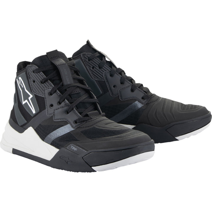 Alpinestars Speedflight Shoes Black/White - Front Side View of Pair
