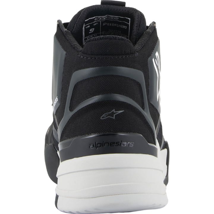 Alpinestars Speedflight Shoes Black/White - Rear View