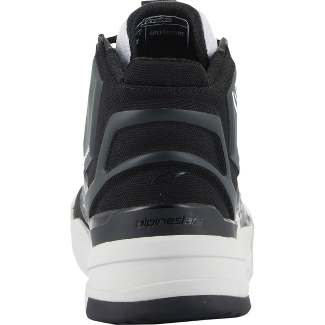 Alpinestars Speedflight Shoes Black/Gray/White - Rear View