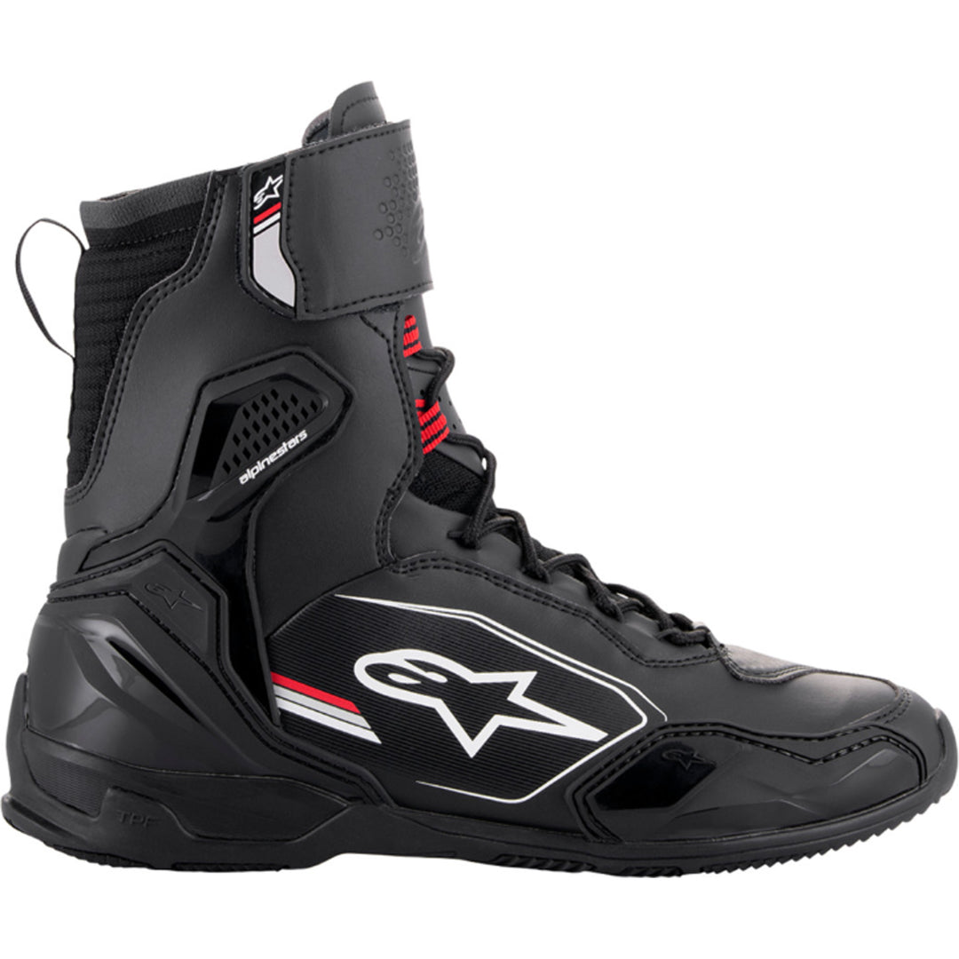 Alpinestars Superfaster Shoes Black/Gray/Red - Outer Side View