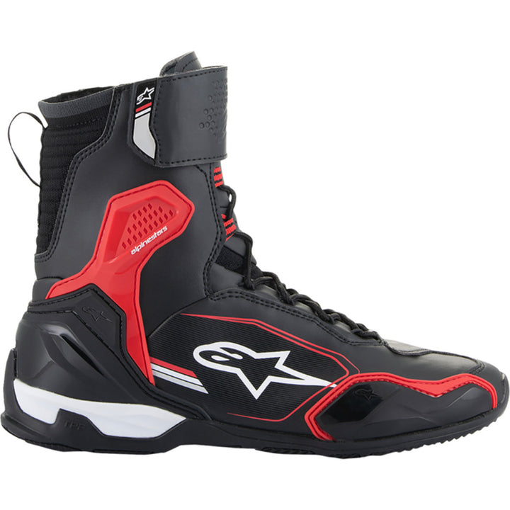 Alpinestars Superfaster Shoes Black/Red/White - Outer Side View
