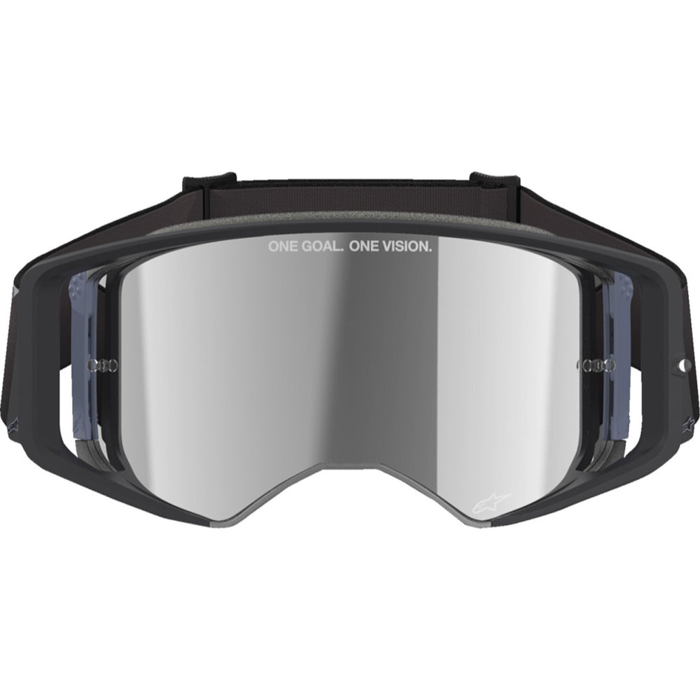 Alpinestars Supertech Corp Goggles - ABS Vision Mirrored Black/Gray - Silver Mirror - Front View