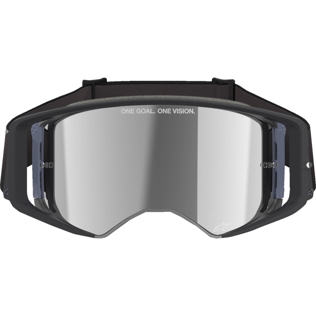 Alpinestars Supertech Corp Goggles - ABS Vision Mirrored Black/Gray - Silver Mirror - Front View