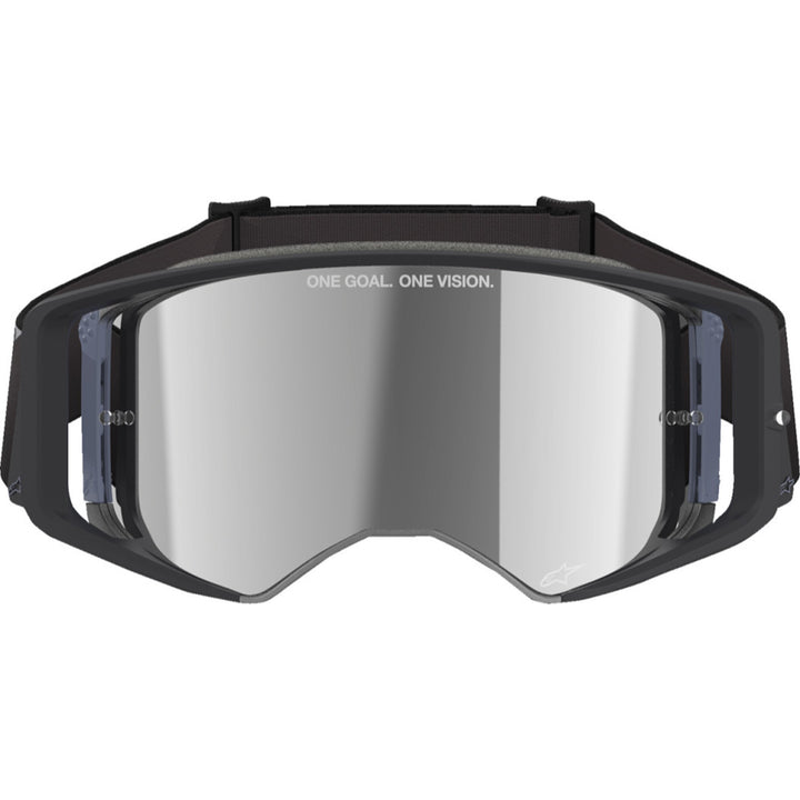 Alpinestars Supertech Corp Goggles - ABS Vision Mirrored Black/Gray - Silver Mirror - Front View
