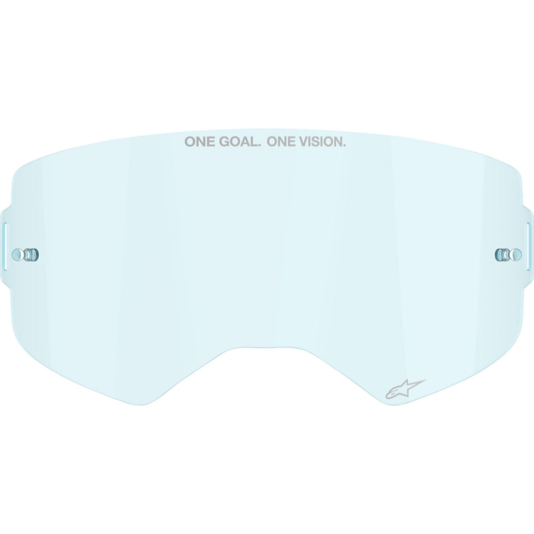 Alpinestars Supertech Goggle Replacement Lens Blue - Front View