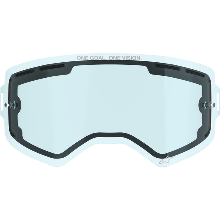 Alpinestars Supertech Goggle Replacement Lens - Dual Blue - Front View