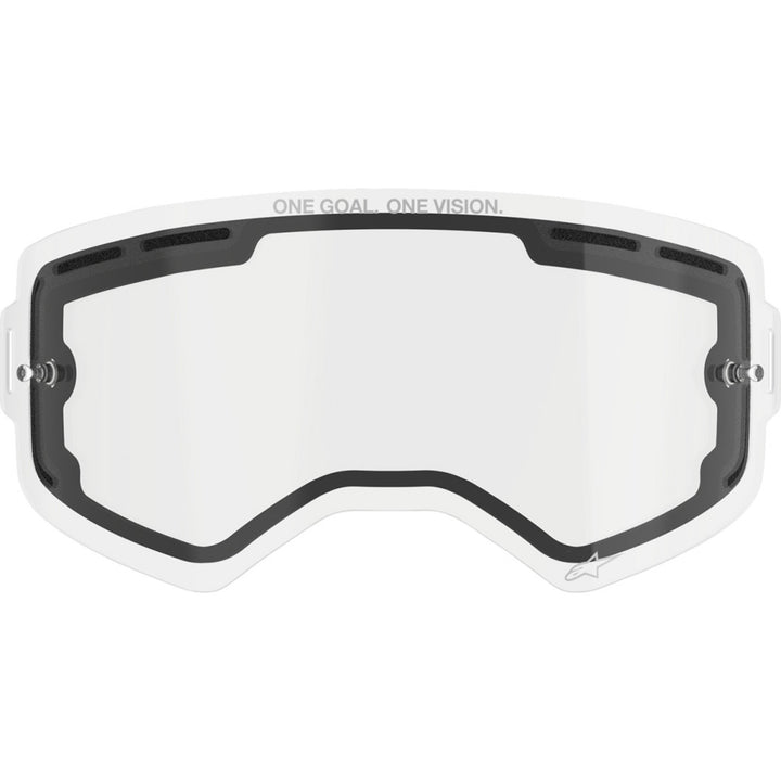 Alpinestars Supertech Goggle Replacement Lens - Dual Clear - Front View