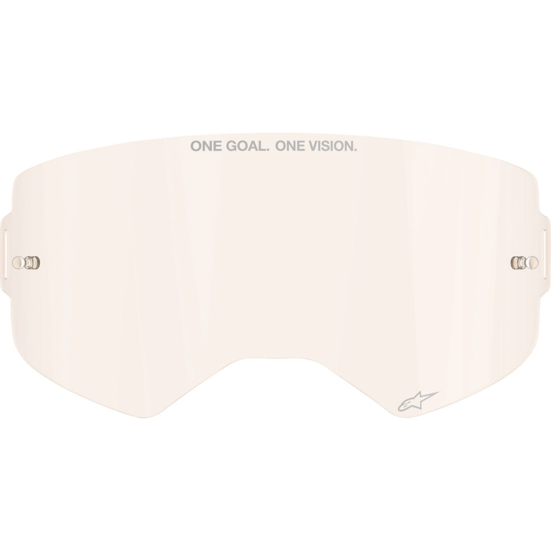 Alpinestars Supertech Goggle Replacement Lens Light Afterburn - Front View