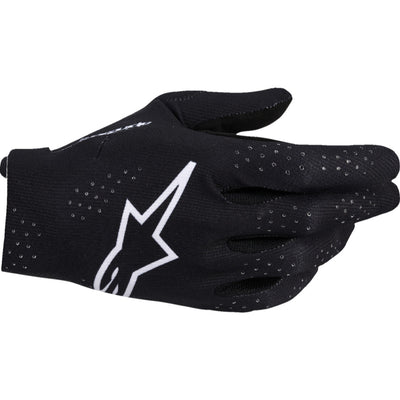 Alpinestars Supertech MX Gloves Black/White - Back of Hand View